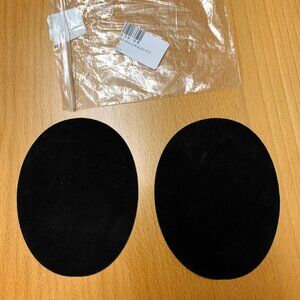 New Pair of Black Suede Knee Patches Iron On
